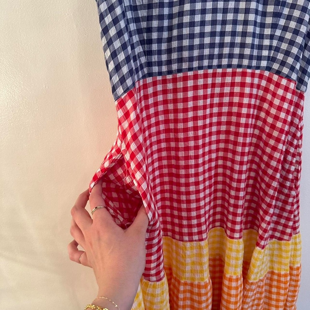 JW ANDERSON Blue and White Gingham Dress - Picture 2 of 3